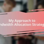 My Approach to Bandwidth Allocation Strategies