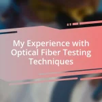 My Experience with Optical Fiber Testing Techniques